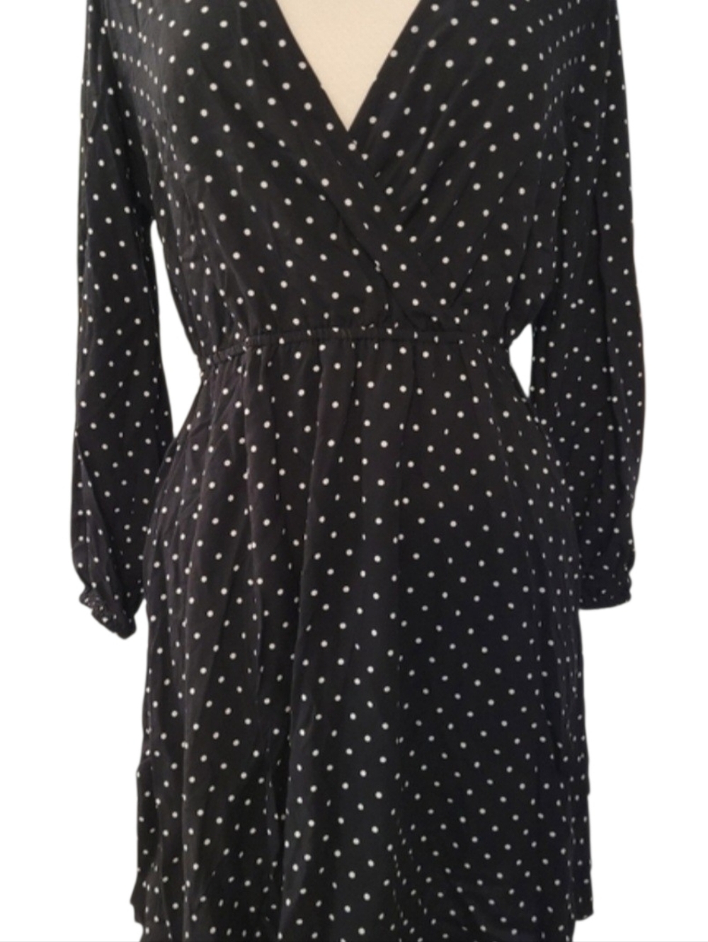 Black White Polka Dotted Old Navy Dress